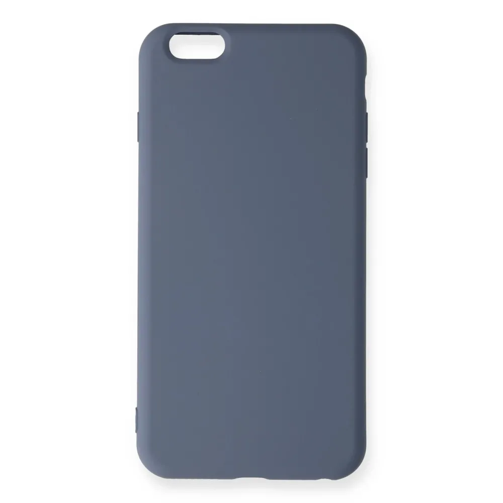 Newface Iphone 6 Plus Kılıf Nano Içi Kadife Silikon - Gri