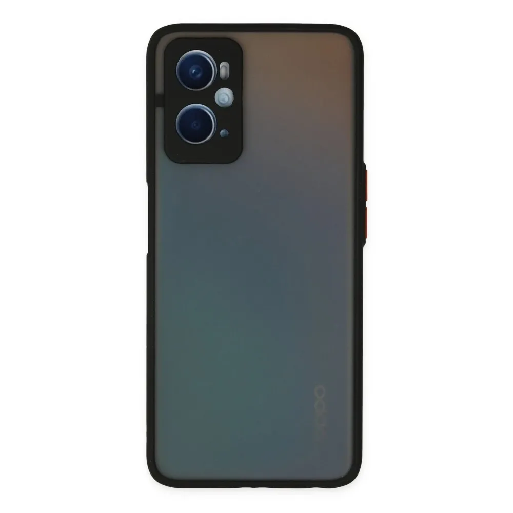 Newface Oppo A96 Kılıf Montreal Silikon Kapak - Siyah