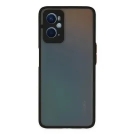 Newface Oppo A96 Kılıf Montreal Silikon Kapak - Siyah