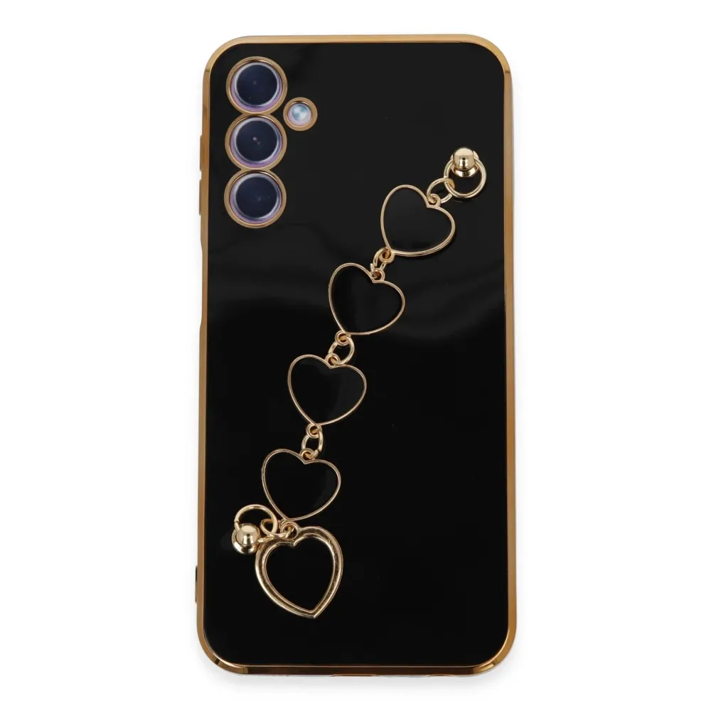 Newface Samsung Galaxy A24 4G Kılıf Esila Silikon - Siyah