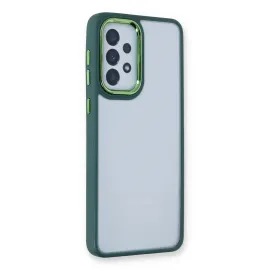 Newface Samsung Galaxy A73 5G Kılıf Dora Kapak - Haki Yeşil