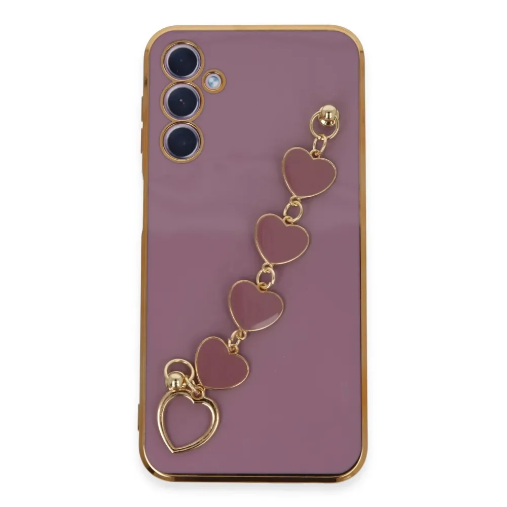 Newface Samsung Galaxy A24 4G Kılıf Esila Silikon - Mor