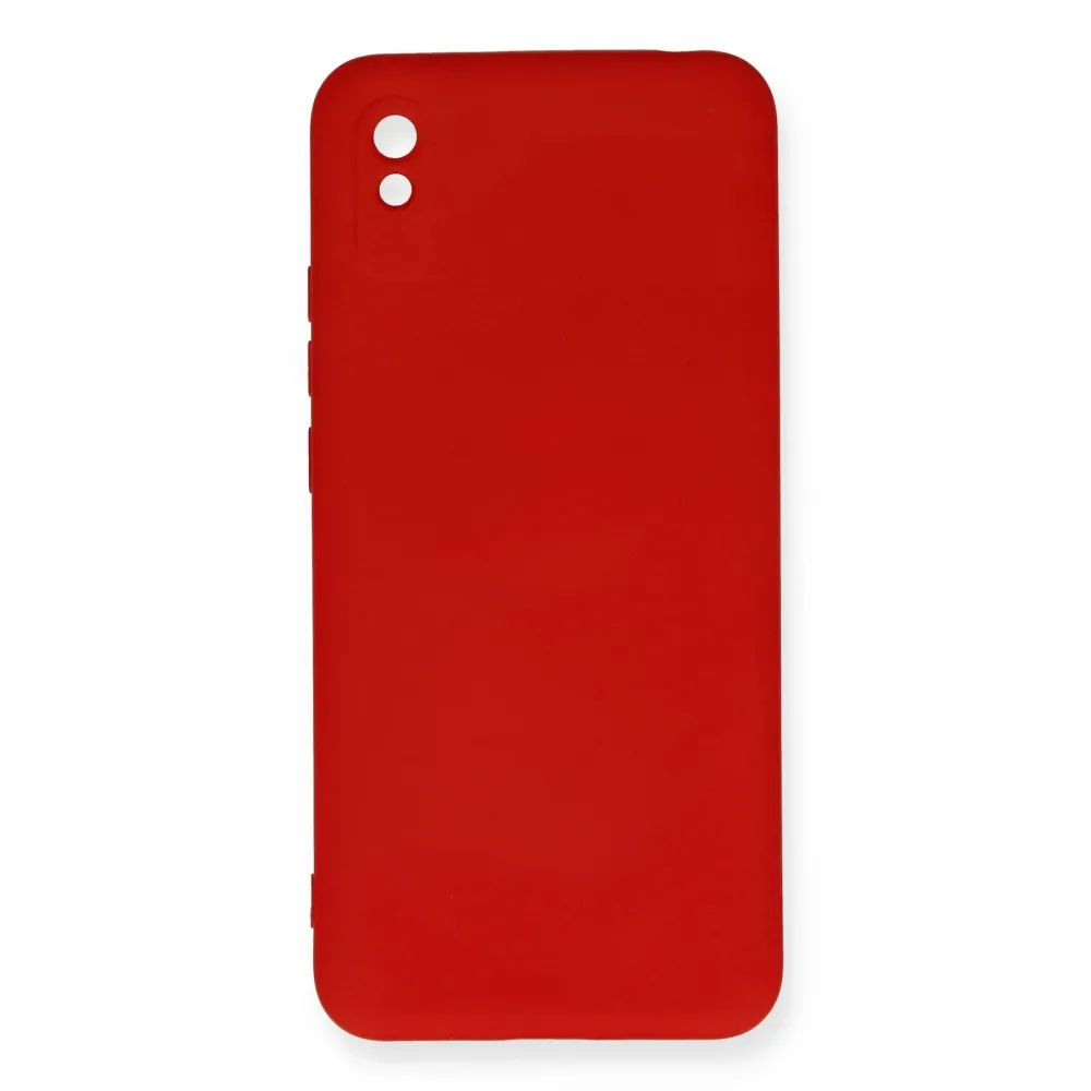 Newface Xiaomi Redmi 9A Kılıf Nano Içi Kadife Silikon - Kırmızı
