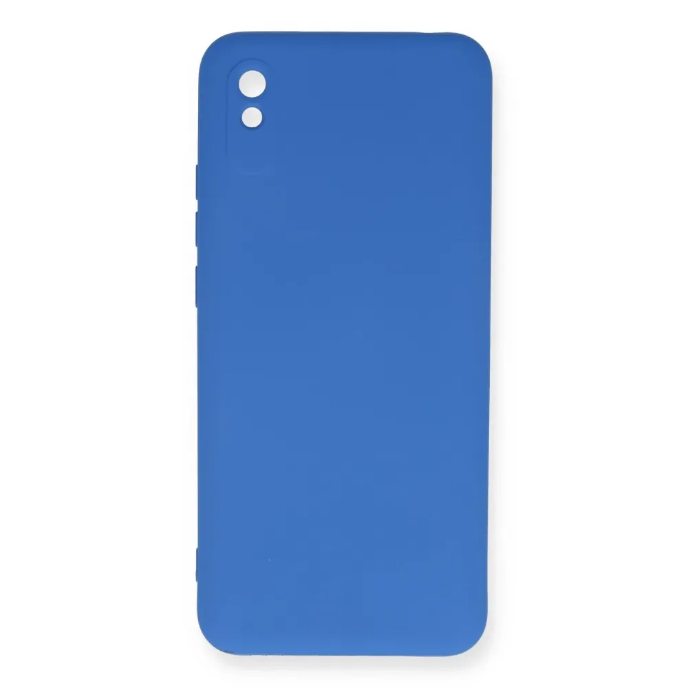 Newface Xiaomi Redmi 9A Kılıf Nano Içi Kadife Silikon - Mavi