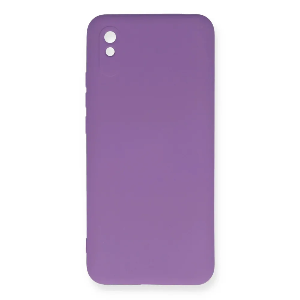 Newface Xiaomi Redmi 9A Kılıf Nano Içi Kadife Silikon - Mor