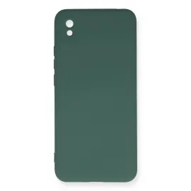 Newface Xiaomi Redmi 9A Kılıf Nano Içi Kadife Silikon - Koyu Yeşil