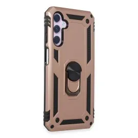 Newface Samsung Galaxy A14 4G Kılıf Sofya Yüzüklü Silikon Kapak - Rose