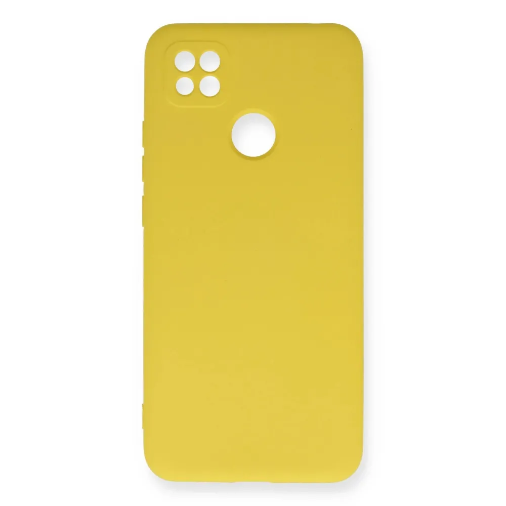 Newface Xiaomi Redmi 9C Kılıf Nano Içi Kadife Silikon - Sarı