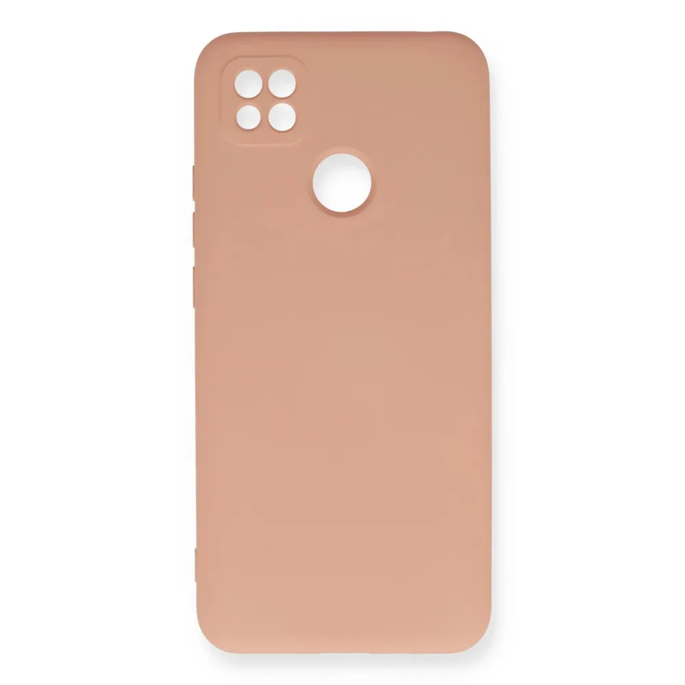 Newface Xiaomi Redmi 9C Kılıf Nano Içi Kadife Silikon - Pudra