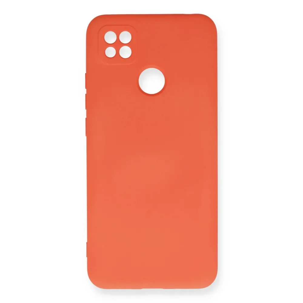 Newface Xiaomi Redmi 9C Kılıf Nano Içi Kadife Silikon - Turuncu