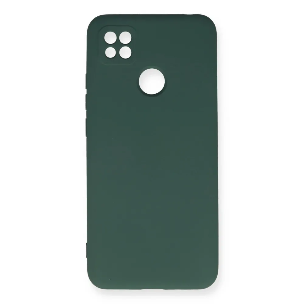 Newface Xiaomi Redmi 9C Kılıf Nano Içi Kadife Silikon - Koyu Yeşil