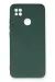 Newface Xiaomi Redmi 9C Kılıf Nano Içi Kadife Silikon - Koyu Yeşil