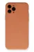 Newface Iphone 11 Pro Kılıf Nano Içi Kadife Silikon - Mat Turuncu