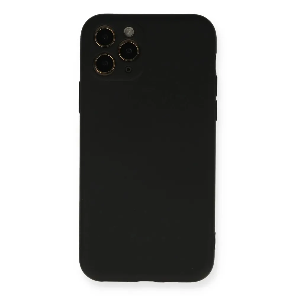 Newface Iphone 11 Pro Kılıf Nano Içi Kadife Silikon - Siyah