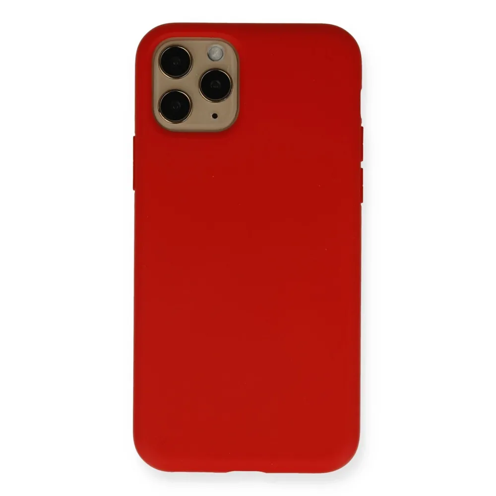 Newface Iphone 11 Pro Kılıf Nano Içi Kadife Silikon - Kırmızı