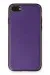 Newface Iphone 7 Kılıf Coco Deri Silikon Kapak - Mor