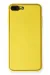 Newface Iphone 7 Plus Kılıf Coco Deri Silikon Kapak - Sarı