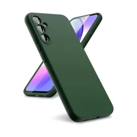 Newface Samsung Galaxy A24 4G Kılıf First Silikon - Koyu Yeşil