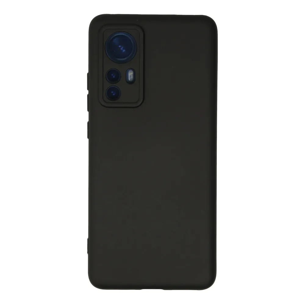 Newface Xiaomi Mi 12 Kılıf Nano Içi Kadife Silikon - Siyah