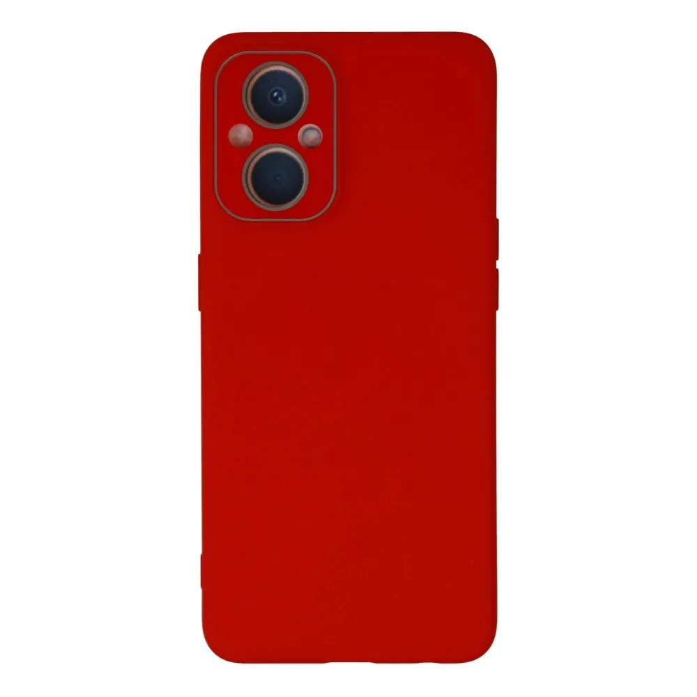 Newface Oppo Reno 7 Lite Kılıf Lansman Glass Kapak - Kırmızı