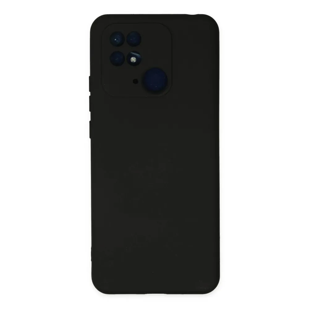 Newface Xiaomi Redmi 10C Kılıf Nano Içi Kadife Silikon - Siyah