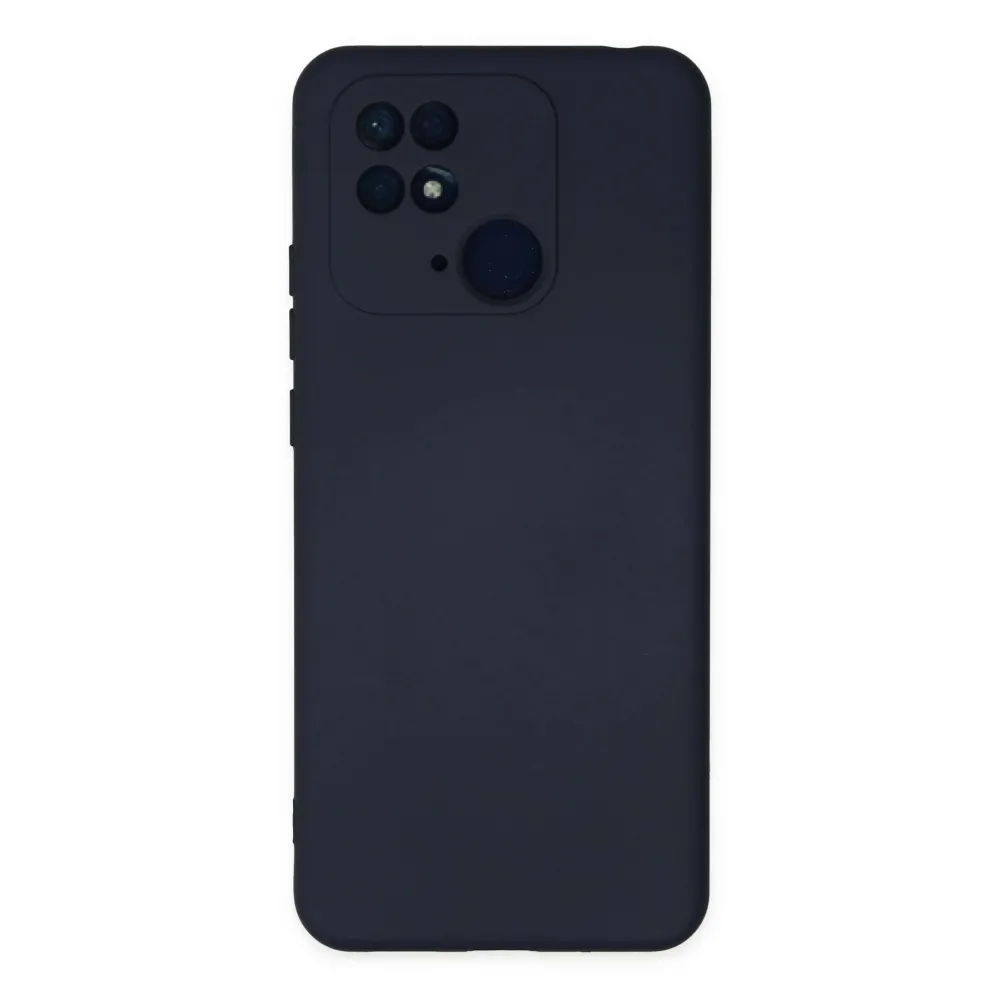 Newface Xiaomi Redmi 10C Kılıf Nano Içi Kadife Silikon - Lacivert