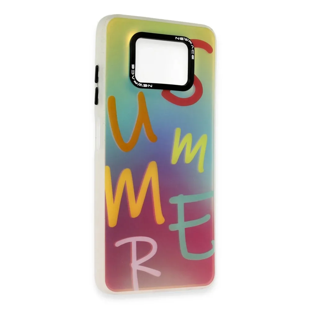 Newface Xiaomi Pocophone X3 Kılıf Estoril Desenli Kapak - Estoril - 3