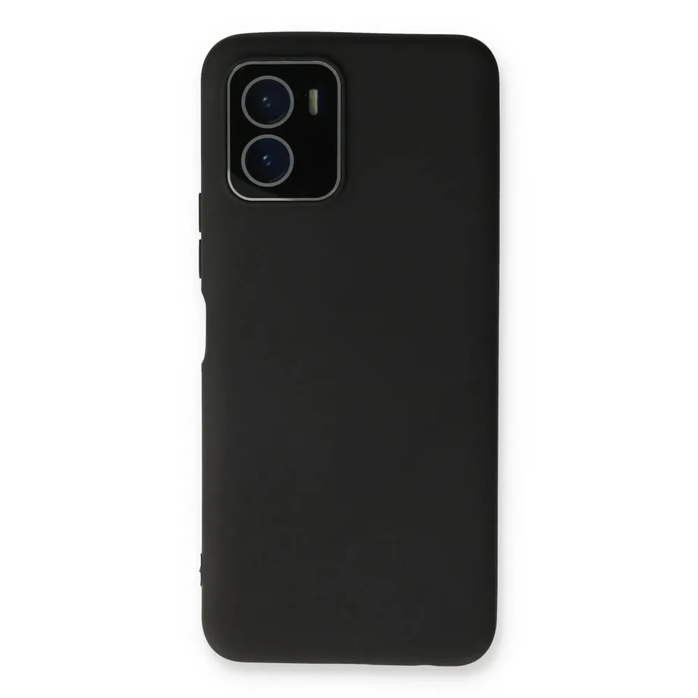 Newface Vivo Y15S Kılıf Lansman Glass Kapak - Siyah