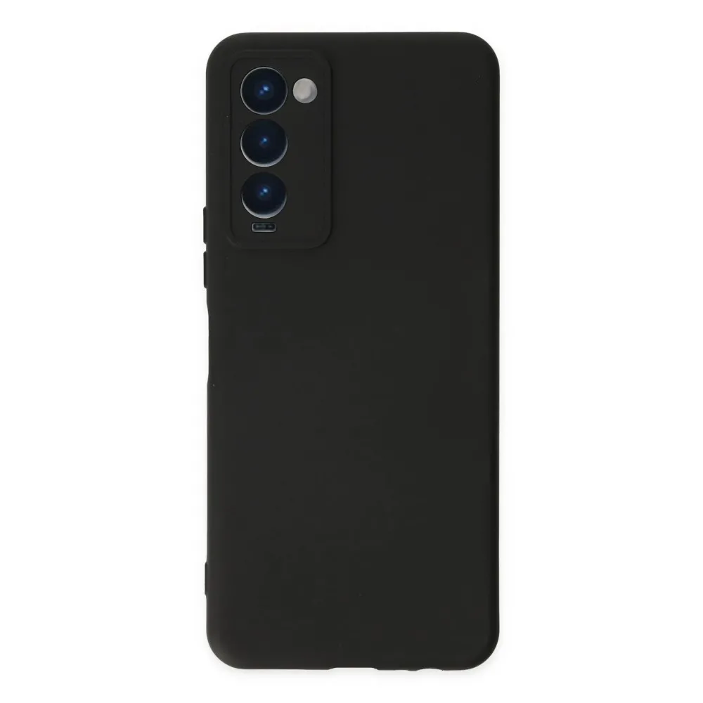 Newface Tecno Camon 18 Kılıf Nano Içi Kadife Silikon - Siyah