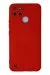 Newface Realme C25Y Kılıf Nano Içi Kadife Silikon - Kırmızı
