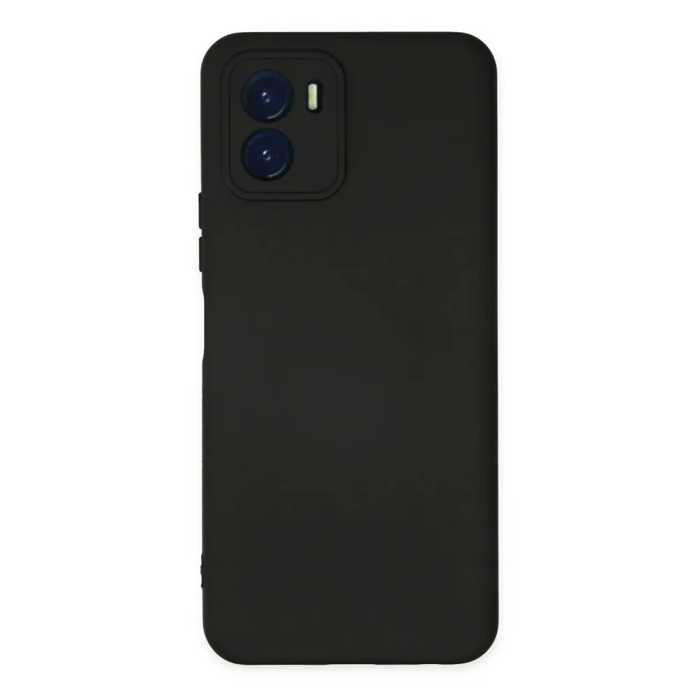 Newface Vivo Y15S Kılıf Nano Içi Kadife Silikon - Siyah