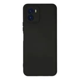 Newface Vivo Y15S Kılıf Nano Içi Kadife Silikon - Siyah