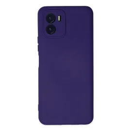 Newface Vivo Y15S Kılıf Nano Içi Kadife Silikon - Mor