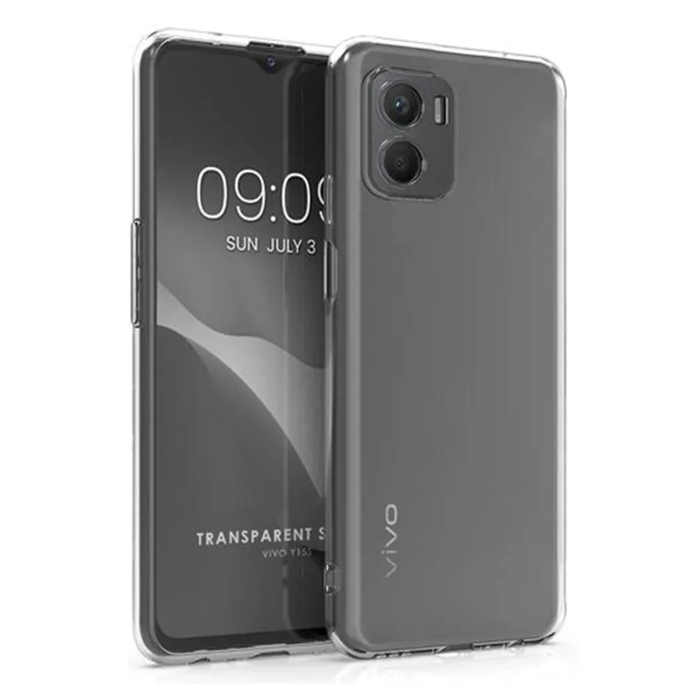 Newface Vivo Y15S Kılıf Lüx Şeffaf Silikon
