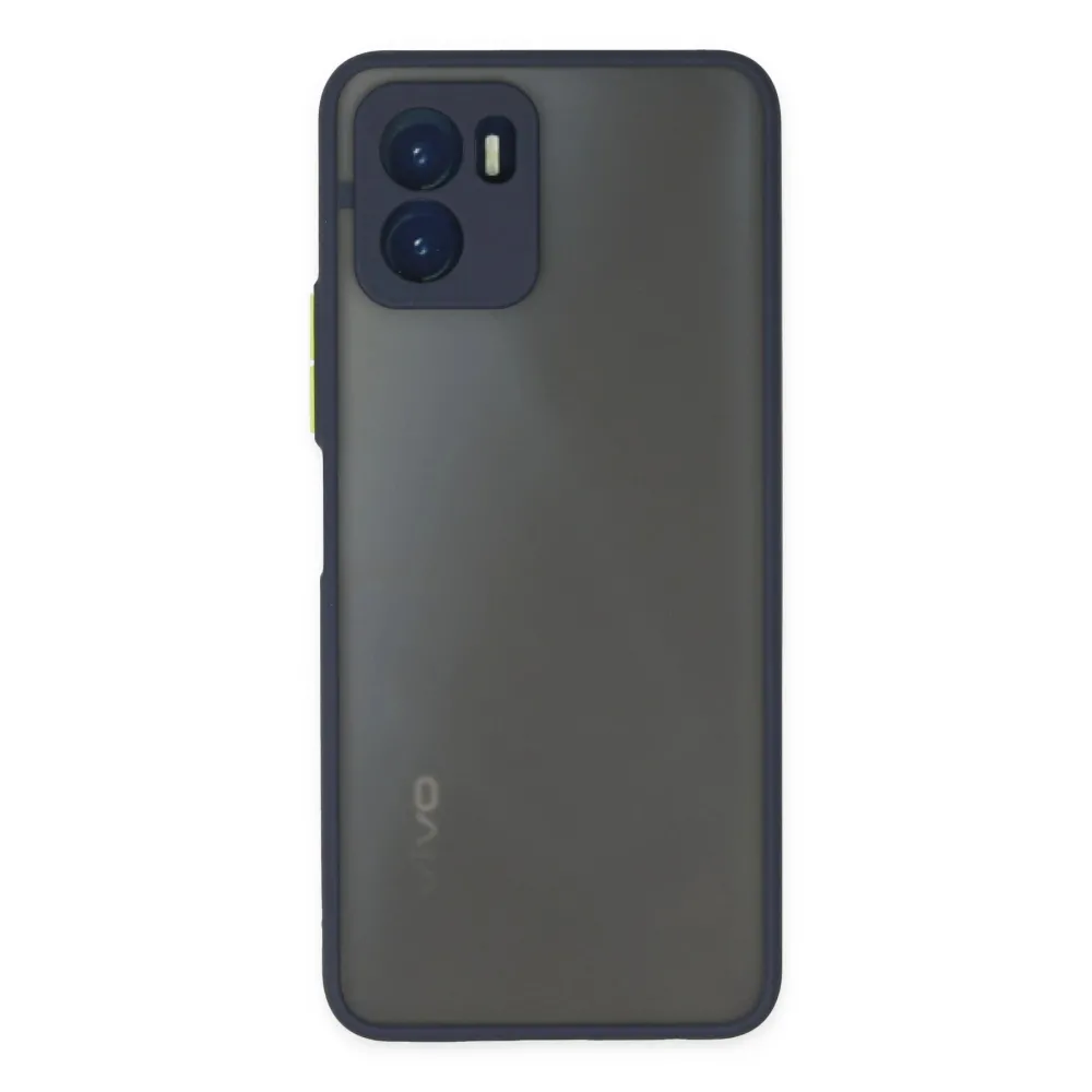 Newface Vivo Y15S Kılıf Montreal Silikon Kapak - Lacivert