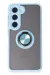 Newface Samsung Galaxy S23 Kılıf Montreal Yüzüklü Silikon Kapak - Buz Mavi
