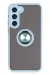 Newface Samsung Galaxy S23 Plus Kılıf Montreal Yüzüklü Silikon Kapak - Buz Mavi