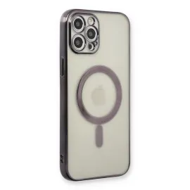 Newface Iphone 12 Pro Kılıf Magneticsafe Lazer Silikon - Siyah