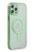 Newface Iphone 12 Pro Kılıf Magneticsafe Lazer Silikon - Haki Yeşil
