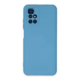 Newface Xiaomi Redmi 10 2022 Kılıf Nano içi Kadife Silikon - Mavi