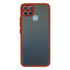 Newface Realme C21Y Kılıf Montreal Silikon Kapak - Kırmızı