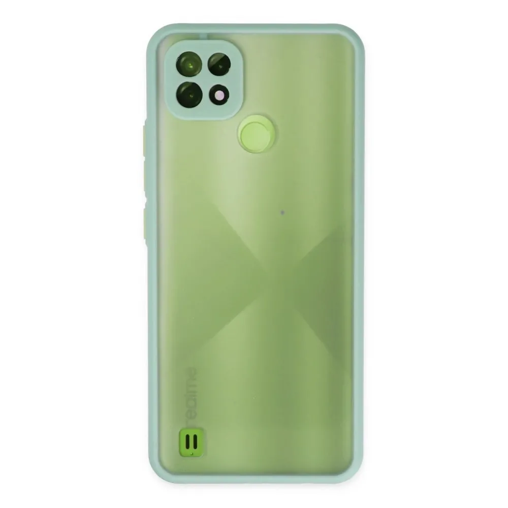 Newface Realme C21 Kılıf Montreal Silikon Kapak - Turkuaz