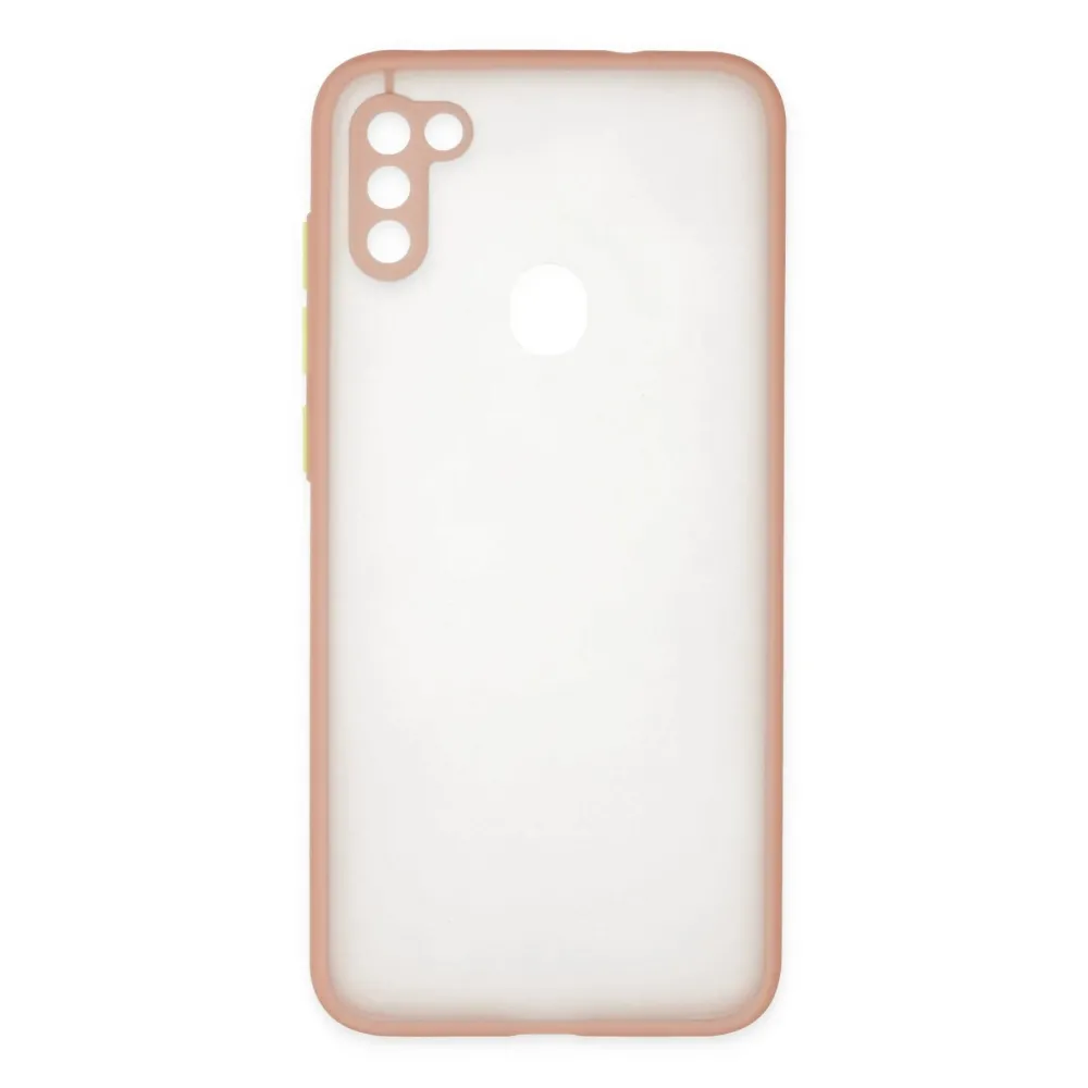 Newface Samsung Galaxy A11 Kılıf Montreal Silikon Kapak - Pembe