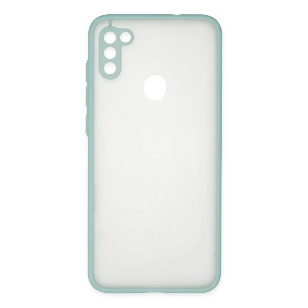 Newface Samsung Galaxy A11 Kılıf Montreal Silikon Kapak - Turkuaz