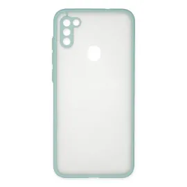 Newface Samsung Galaxy A11 Kılıf Montreal Silikon Kapak - Turkuaz