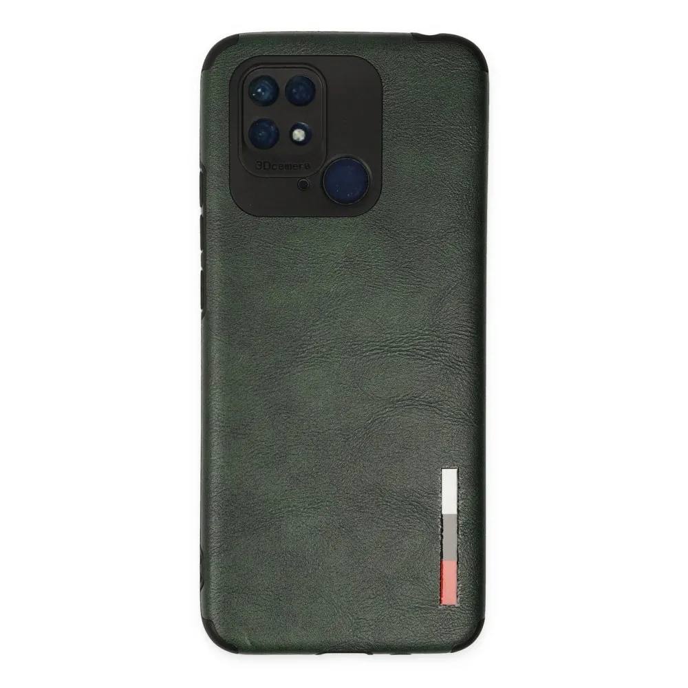 Newface Xiaomi Redmi 10C Kılıf Loop Deri Silikon - Yeşil