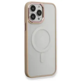 Newface Iphone 13 Pro Kılıf Room Magneticsafe Silikon - Pudra