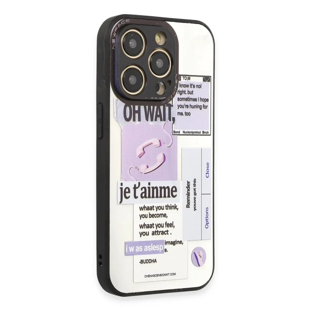 Newface Iphone 12 Pro Max Kılıf Mirror Desenli Kapak - Mirror - 4