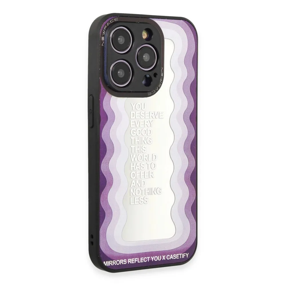 Newface Iphone 12 Pro Max Kılıf Mirror Desenli Kapak - Mirror - 5