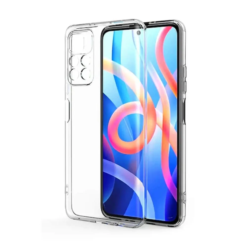 Newface Xiaomi Poco M4 Pro 4G Kılıf Lüx Şeffaf Silikon